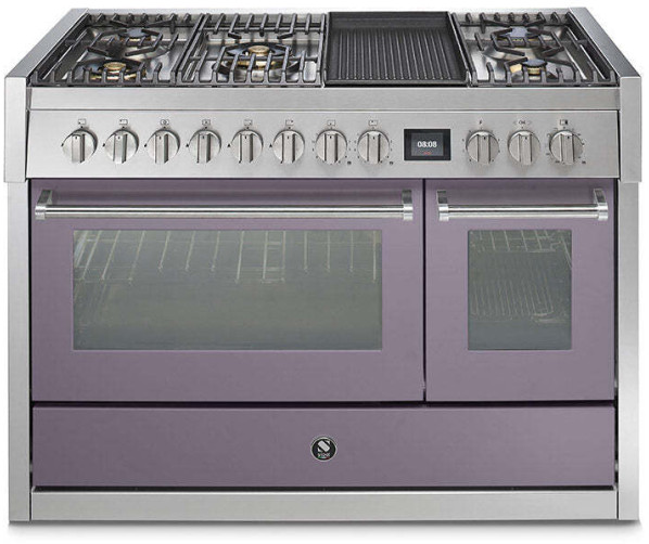 Steel GQ12SF-4BM rvs fornuis met combi-stoomoven - 120 cm breed