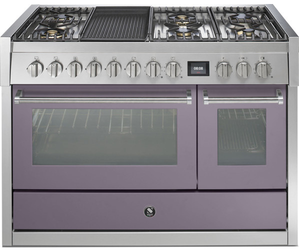 Steel GQ12SF-6B rvs fornuis met combi-stoomoven - 120 cm breed