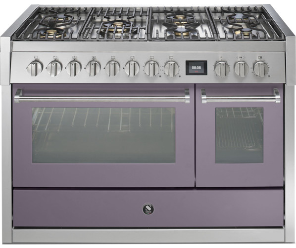 Steel GQ12SF-6M rvs fornuis met combi-stoomoven - 120 cm breed