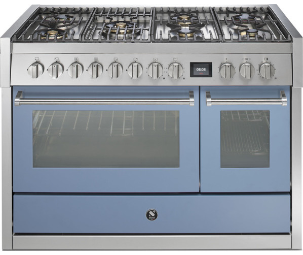 Steel GQ12SF-6M rvs fornuis met combi-stoomoven - 120 cm breed
