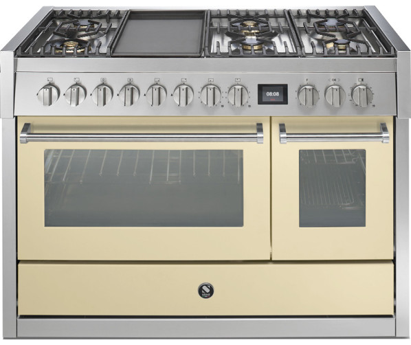 Steel GQ12SF-6T fornuis met combi-stoomoven - 120 cm breed