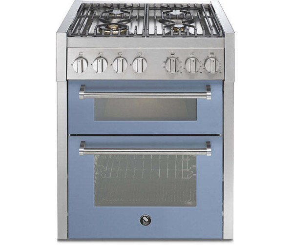 Steel GQ7SF-4 fornuis met combi-stoomoven - 70 cm. - dubbele oven