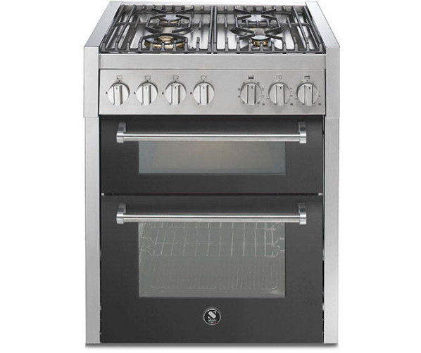 Steel GQ7SF-4 fornuis met combi-stoomoven - 70 cm. - dubbele oven