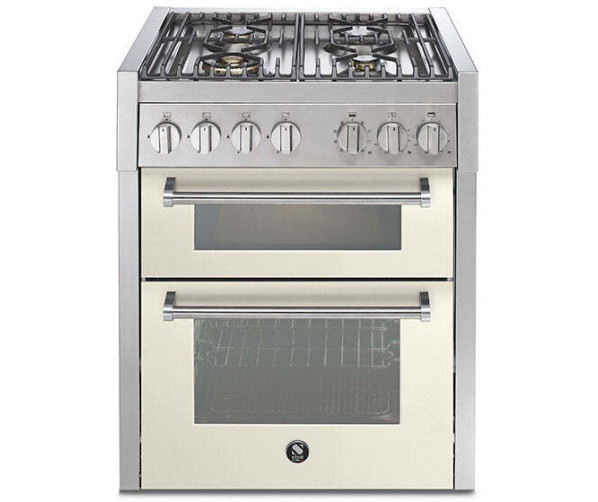Steel GQ7SF-4 fornuis met combi-stoomoven - 70 cm. - dubbele oven