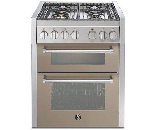 Steel GQ7SF-4 fornuis met combi-stoomoven - 70 cm. - dubbele oven