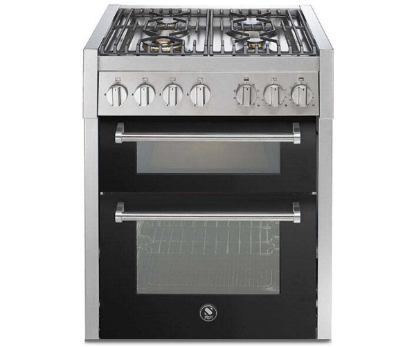 Steel GQ7SF-4 fornuis met combi-stoomoven - 70 cm. - dubbele oven