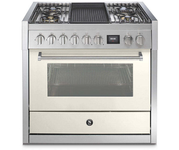Steel GQ9S-4B fornuis met combi stoomoven - Genesi
