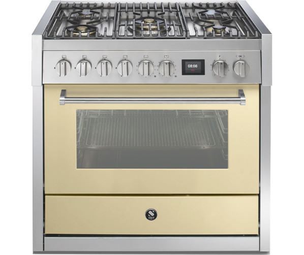 Steel GQ9S-4M fornuis - combi stoomoven - 90 cm. breed
