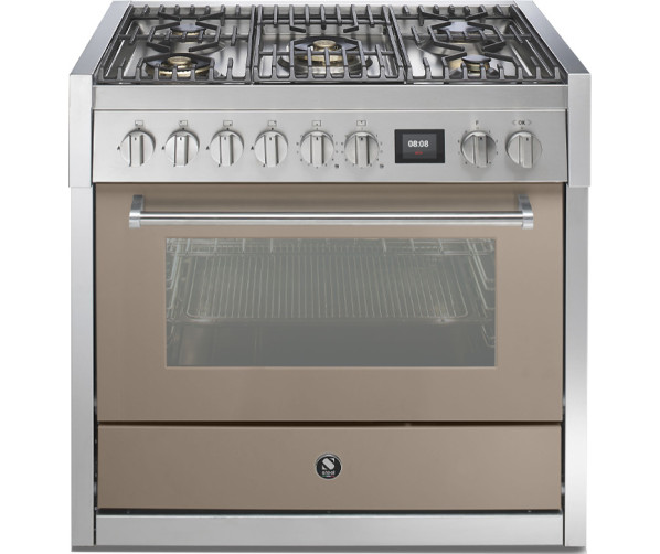 Steel GQ9S-4M fornuis - combi stoomoven - 90 cm. breed