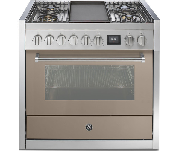 Steel GQ9S-4T fornuis met combi stoomoven - Genesi