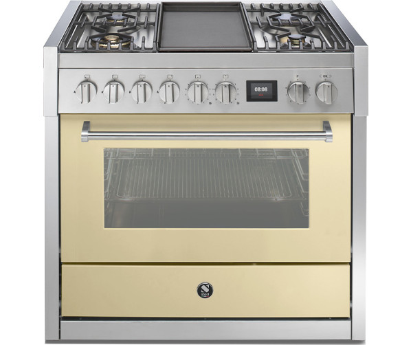 Steel GQ9S-4T fornuis met combi stoomoven - Genesi