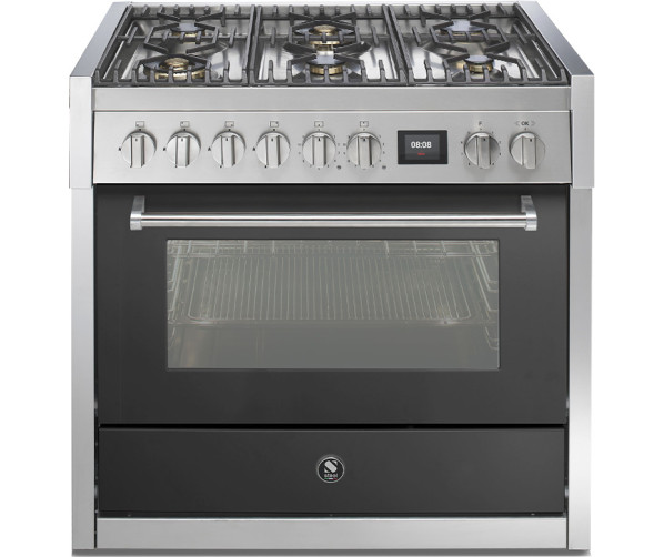 Steel GQ9S-6W fornuis met combi stoomoven