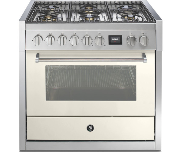 Steel GQ9S-6W fornuis met combi stoomoven