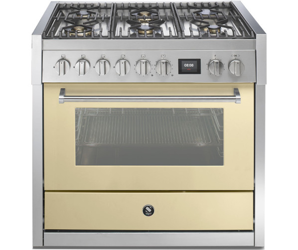 Steel GQ9S-6W fornuis met combi stoomoven