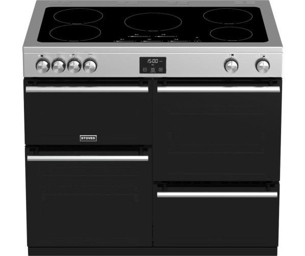 Stoves Precision Precision DX D1000Ei RTY SS inductie fornuis - rvs