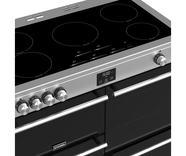 Stoves Precision Precision DX D1000Ei RTY SS inductie fornuis - rvs