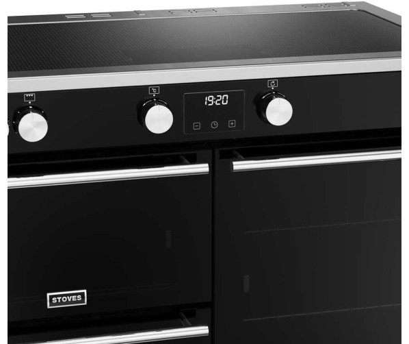 Stoves PRECISION DX D1000Ei ZLS BK zwart inductie fornuis outlet