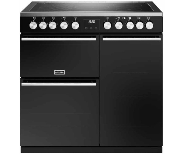 Stoves Precision DX D900Ei RTY BK zwart inductie fornuis