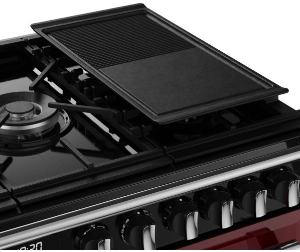 Stoves Richmond 100 DF DX gas fornuis - Garnet Red - 100 cm. breed