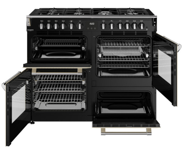 Belling Richmond gasfornuis creme met quadruple oven capaciteit van 196 liter
