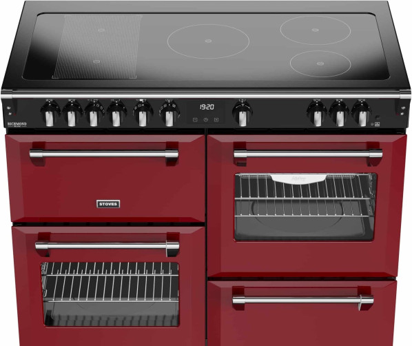 Stoves Richmond 110 Ei DX RTY inductie fornuis - garnet red - 110 cm breed