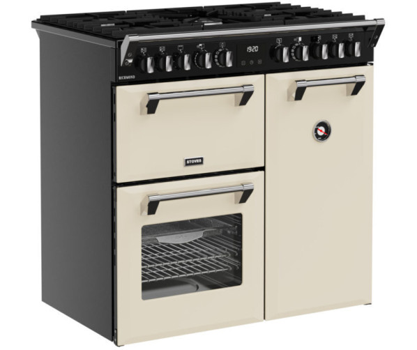 Stoves Richmond 90 DF creme fornuis met drie ovens en AirFry functie