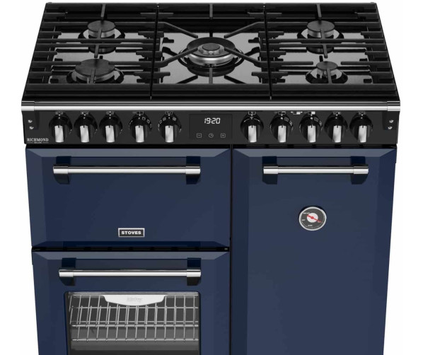 Stoves Richmond 90 DF DX Midnight Blue fornuis