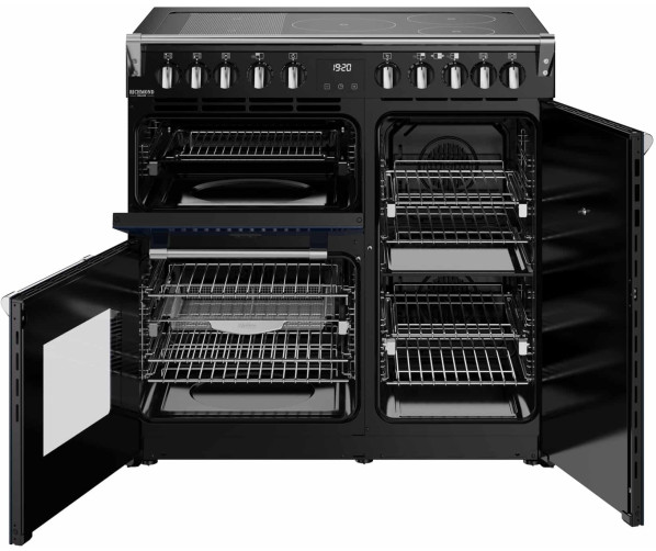 Stoves Richmond 90 Ei DX RTY inductie fornuis - Midnight Blue - Deluxe