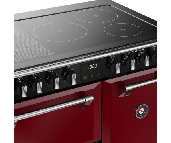Stoves Richmond 90 Ei DX RTY inductie fornuis - rood - Deluxe