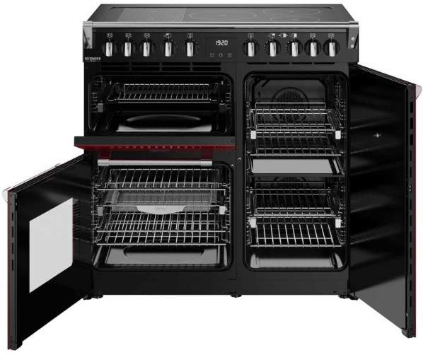 Stoves Richmond 90 Ei DX RTY inductie fornuis - rood - Deluxe
