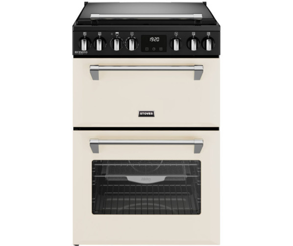 Stoves Richmond DX 60 DF crème gasfornuis 60 cm breed met dubbele oven