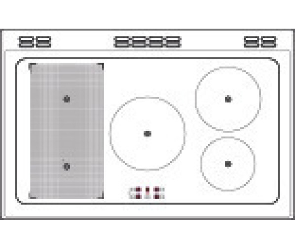 Stoves Richmond DX D1100Ei RTY BK inductie fornuis - 110 cm - zwart