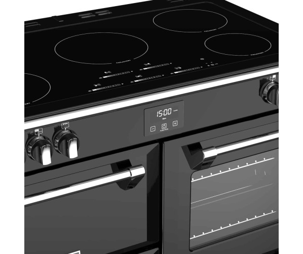Stoves RICHMOND S1000 EI ZWART inductie fornuis - 100 cm. breed