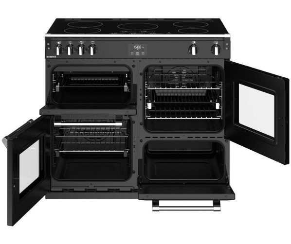 Stoves RICHMOND S1000 EI ZWART inductie fornuis - 100 cm. breed
