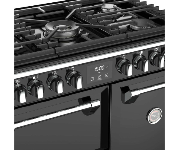 Stoves Richmond S900 DF Zwart - gas fornuis - 90 cm. breed