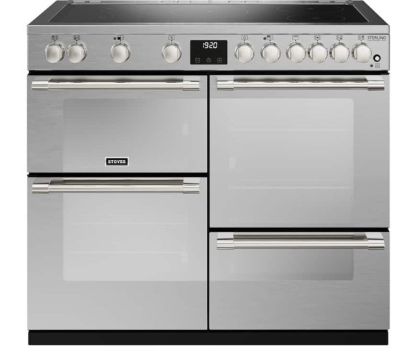 Stoves STERLING DX D1000Ei RTY SS rvs fornuis - 100 cm. breed
