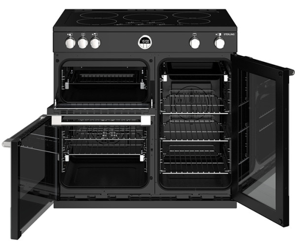 Stoves STERLING S900 EI ZWART inductie fornuis
