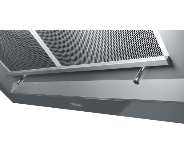 Teka DLV98660 ST TOS schuin anti-hoofdstoot afzuigkap - grijs glas