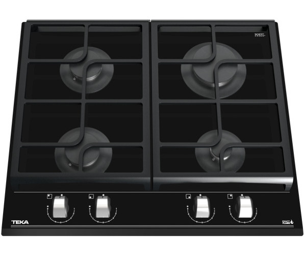 Teka GZC64300XBN inbouw gas-op-glas kookplaat