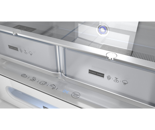 Teka RFD77820GBKEU side-by-side koelkast - zwart glas