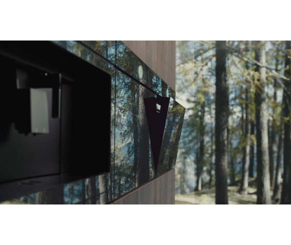 V-Zug Combair V6000 45 inbouw oven - nis 45 cm. - zwart spiegelglas