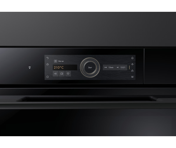 V-Zug Combair V6000 45 inbouw oven - nis 45 cm. - zwart spiegelglas