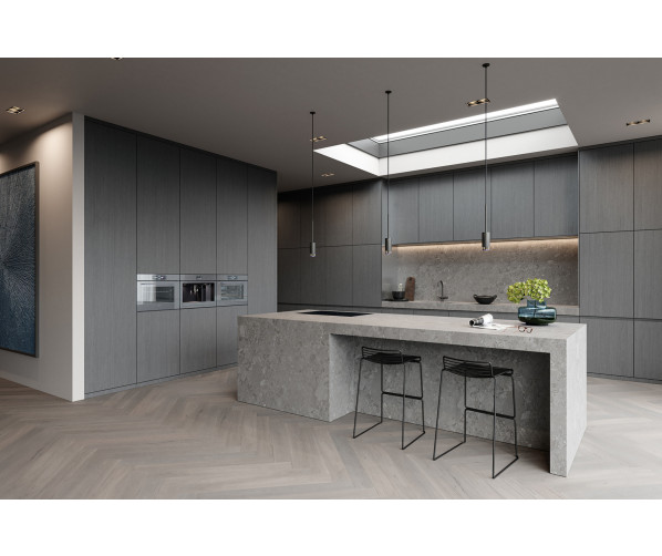 V-Zug CombiSteamer V6000 45M PowerSteam Autodoor combi-stoomoven - platinum spiegelglas 