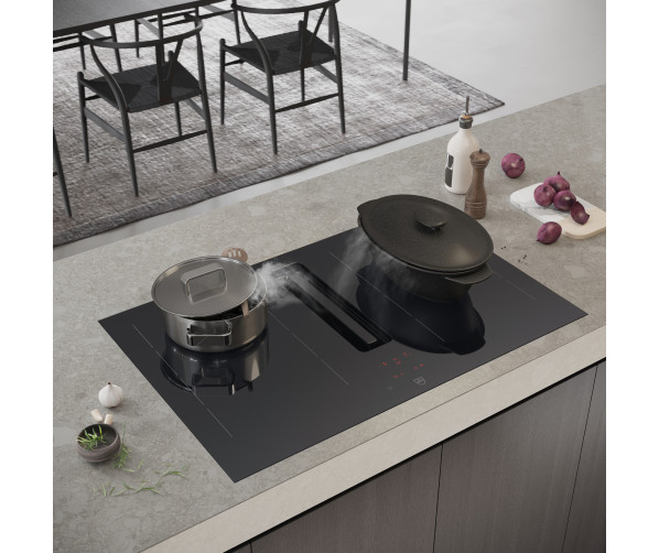 V-zug CombiCooktop V4000 I804 inbouw inductie kookplaat met afzuiging