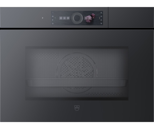 V-Zug CombiSteamer V6000 45M PowerSteam Autodoor combi-stoomoven - zwart spiegelglas 