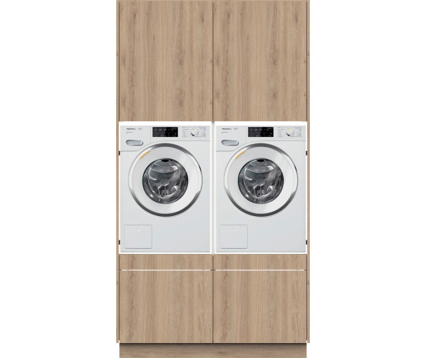 Wasmachinekast STRAIGHT wasmachine / droger kast - Natural Ash
