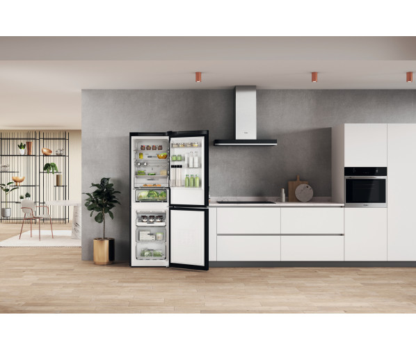 Whirlpool W7X 82O K koelkast - blacksteel 