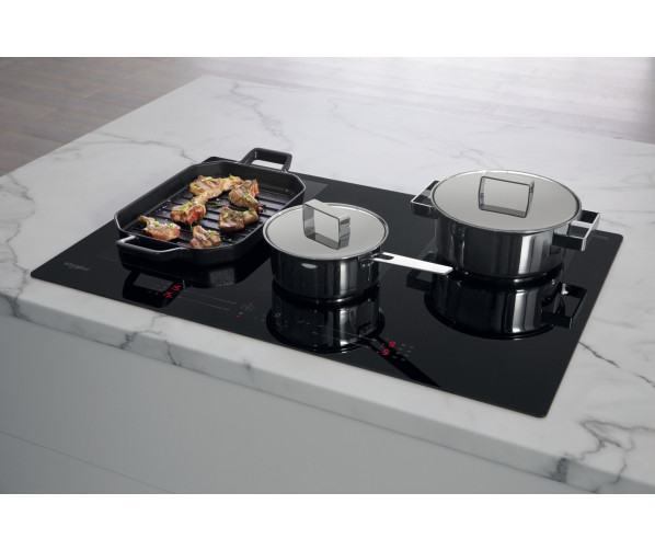 Whirlpool WFS0377NE/IXL inbouw inductie kookplaat - flexiCook