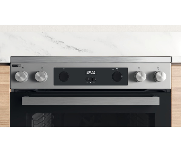 Whirlpool WS68V8CCXT keramisch fornuis - rvs
