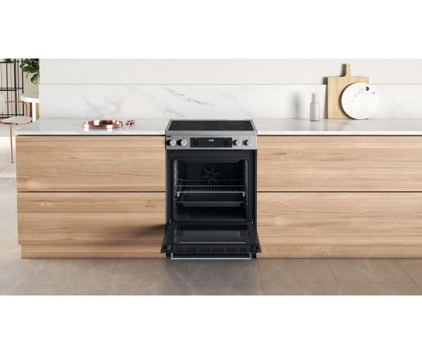 Whirlpool WS68V8CCXT keramisch fornuis - rvs